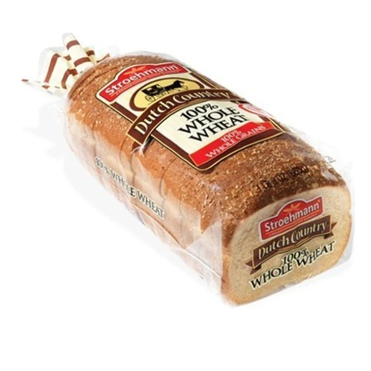 plastic printed eco friendly storage clear bread bags for homemade bread