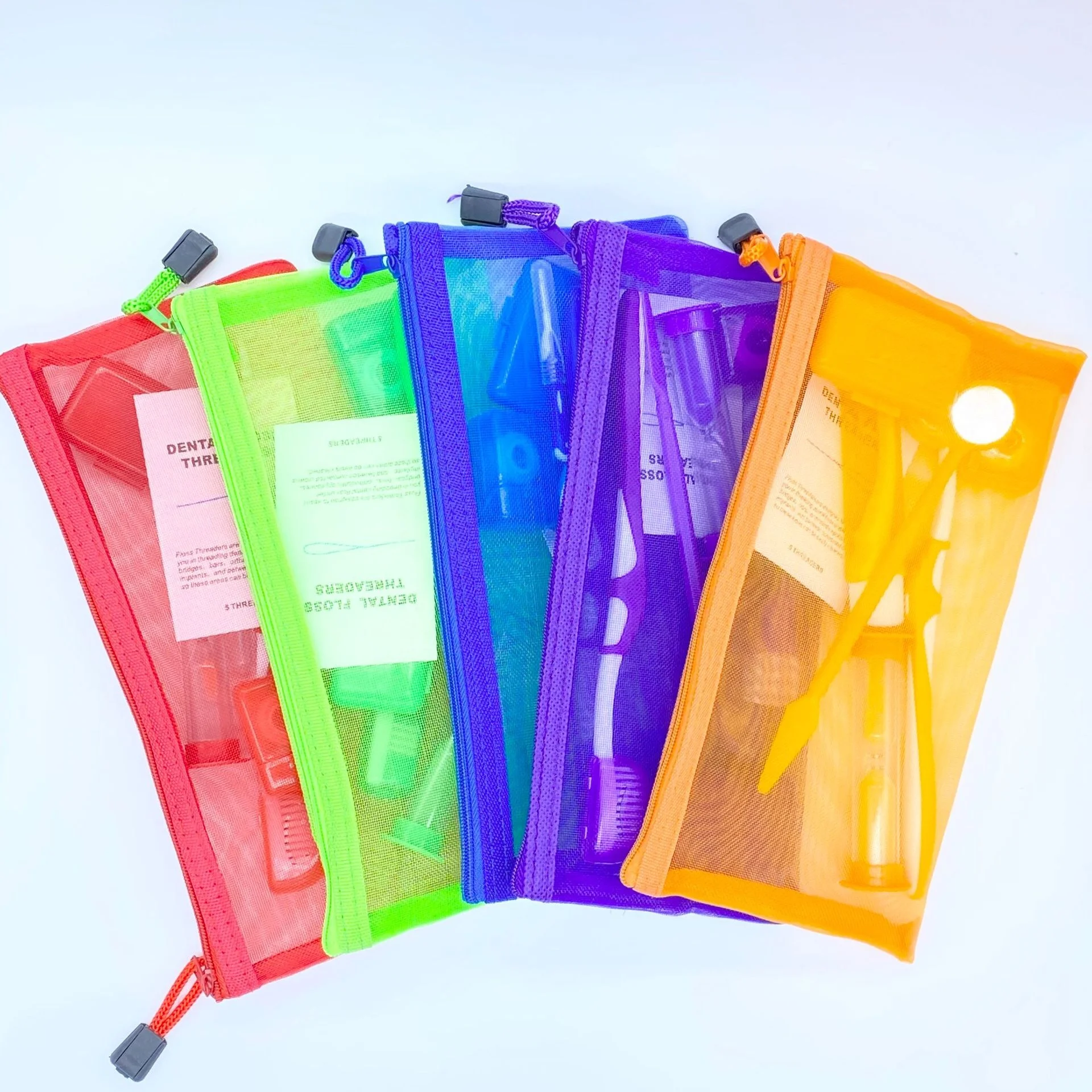 8pcs Teeth Portable Oral Care Dental Hygiene Kit Orthodontic Cleaning Kit