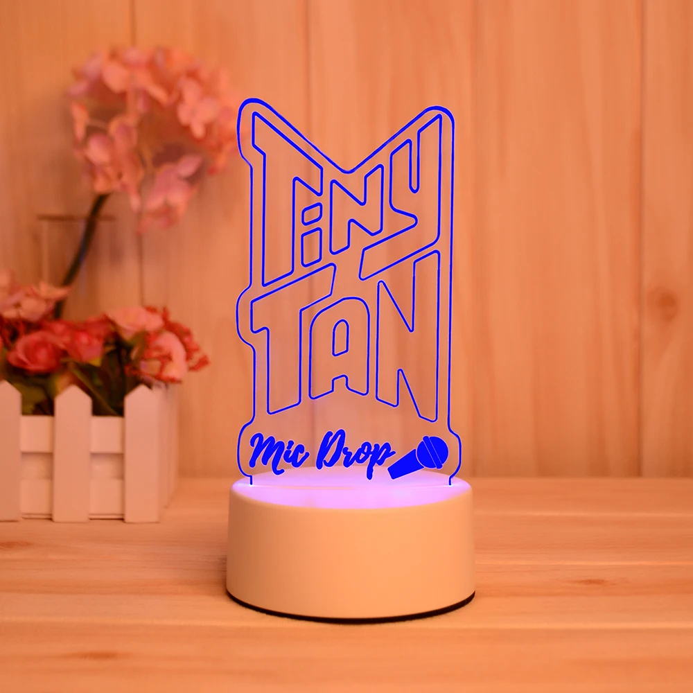 Zhongshan factory acrylic night light baby sleeping decor led light illusion 3D light