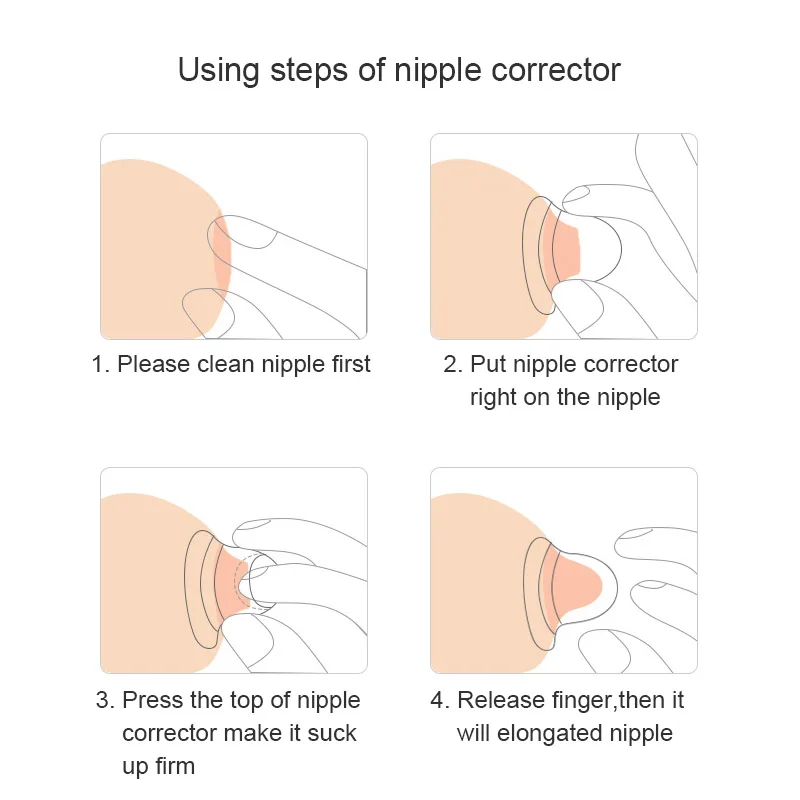 Cmbear silicone nipple expander teat corrector for short nipple niipple corrector