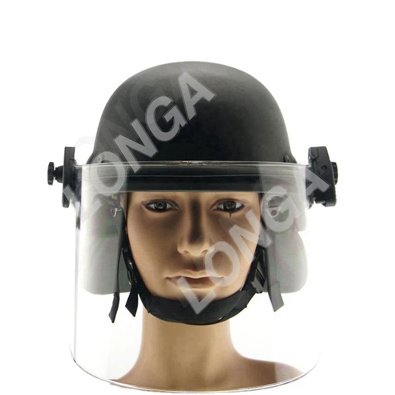 High quality professional design police bulletproof helmet with visor