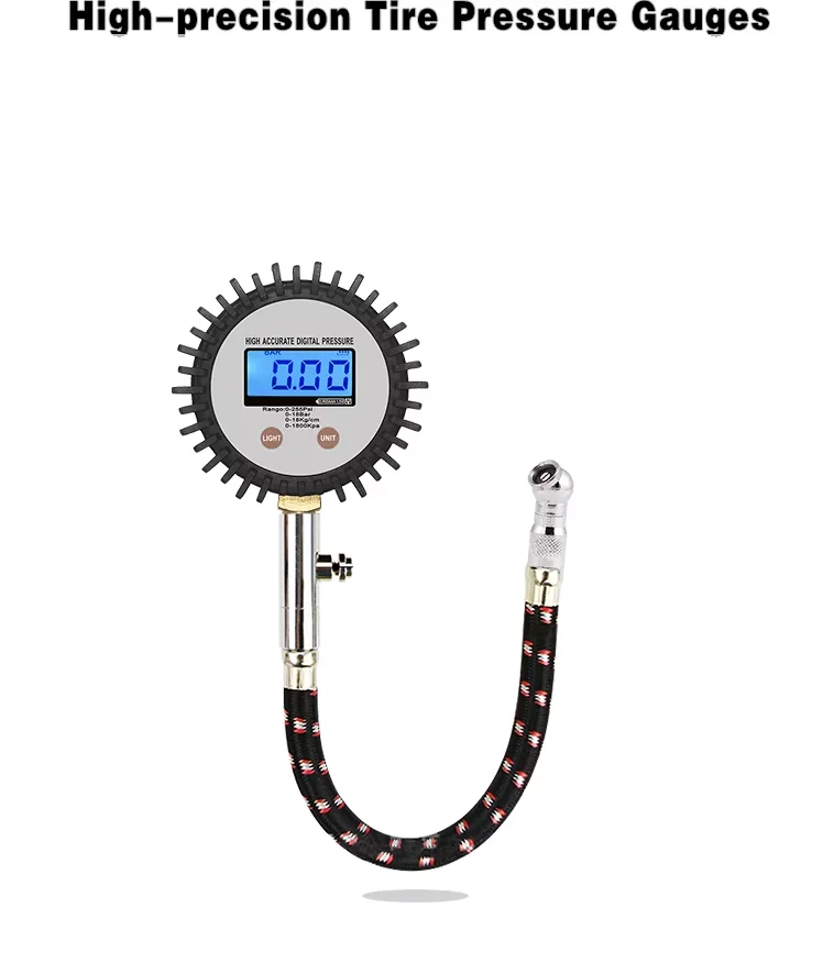 Cheap price Tire Digital Pressure Gauge LCD dial Air Pneumatic meter Manometer OEM customized MAX 250Psi 18Bar 1800Kpa 18kg/cm2