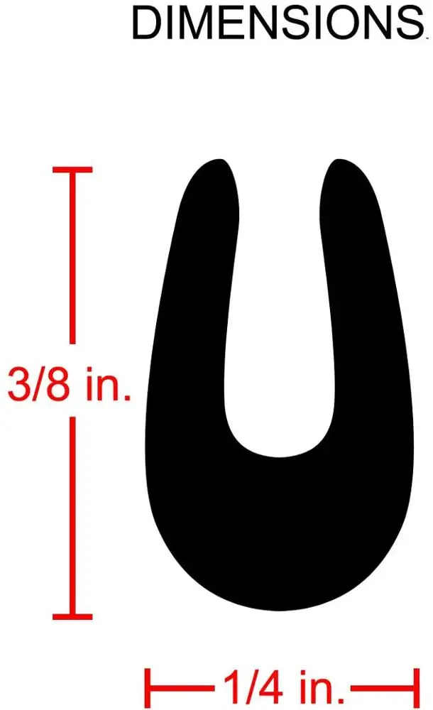 Door Edge Guard Lining Protect Trim Molding D.I.Y. U Shape Rubber Seal Protect Strip for Car Door Trunk Engine Cover