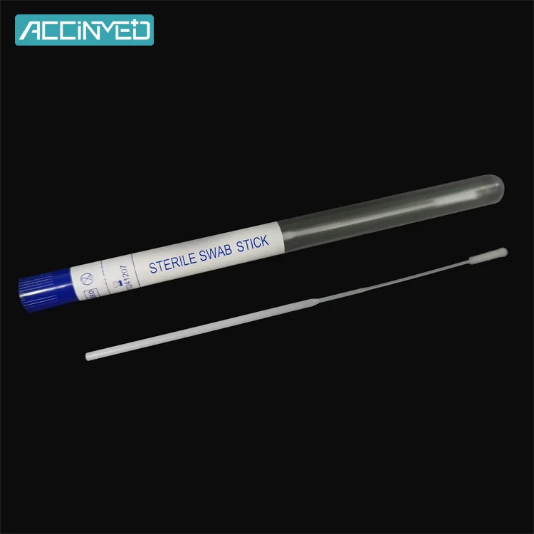 Medical Supplies Disposable Wood PP Stick Sterile Sampling Transport Female Swab