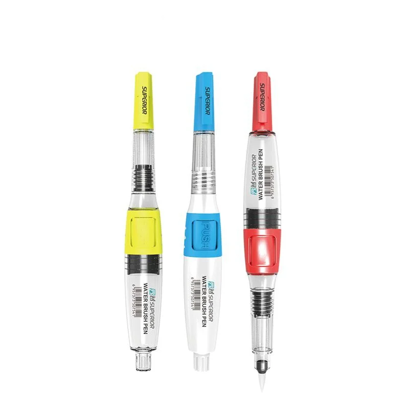 Superior High Quality Imported empty Refillable Water brush pen aqua brush pen with nylon nib from japan for watercolor painting