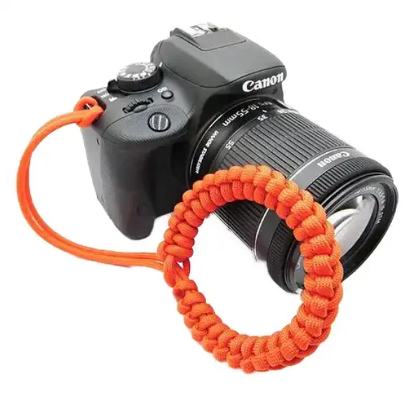 JLW0561 high quality  double layer anti-lost camera adjustable wristband paracord strap for action camera mobile phone