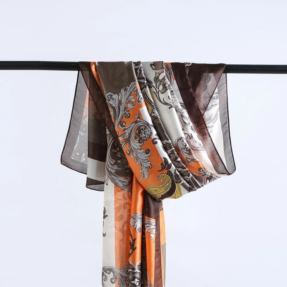 Wholesale China vintage luxury dubai summer shawl hair silk scarf for women