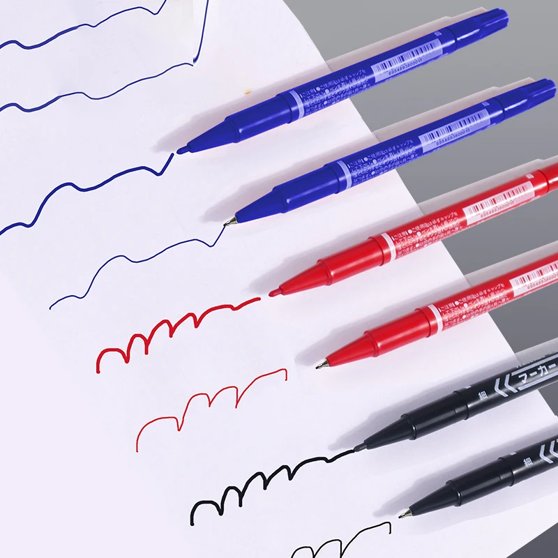 Wholesale of high-quality Marker Pen double headed pens for learning and marking small double headed ink markers