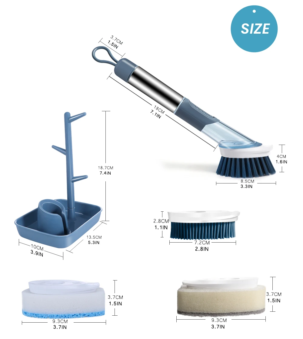 Hot sale Dish Brush Cleaning Brush Useful Kitchen Scrubbing Hand Small Cleaning Dish Brush No Harm to Hand