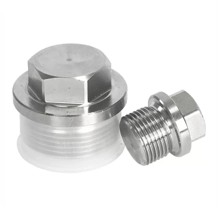stainless steel 304 316 din 910 Hexagon Head Screw plugs with collar
