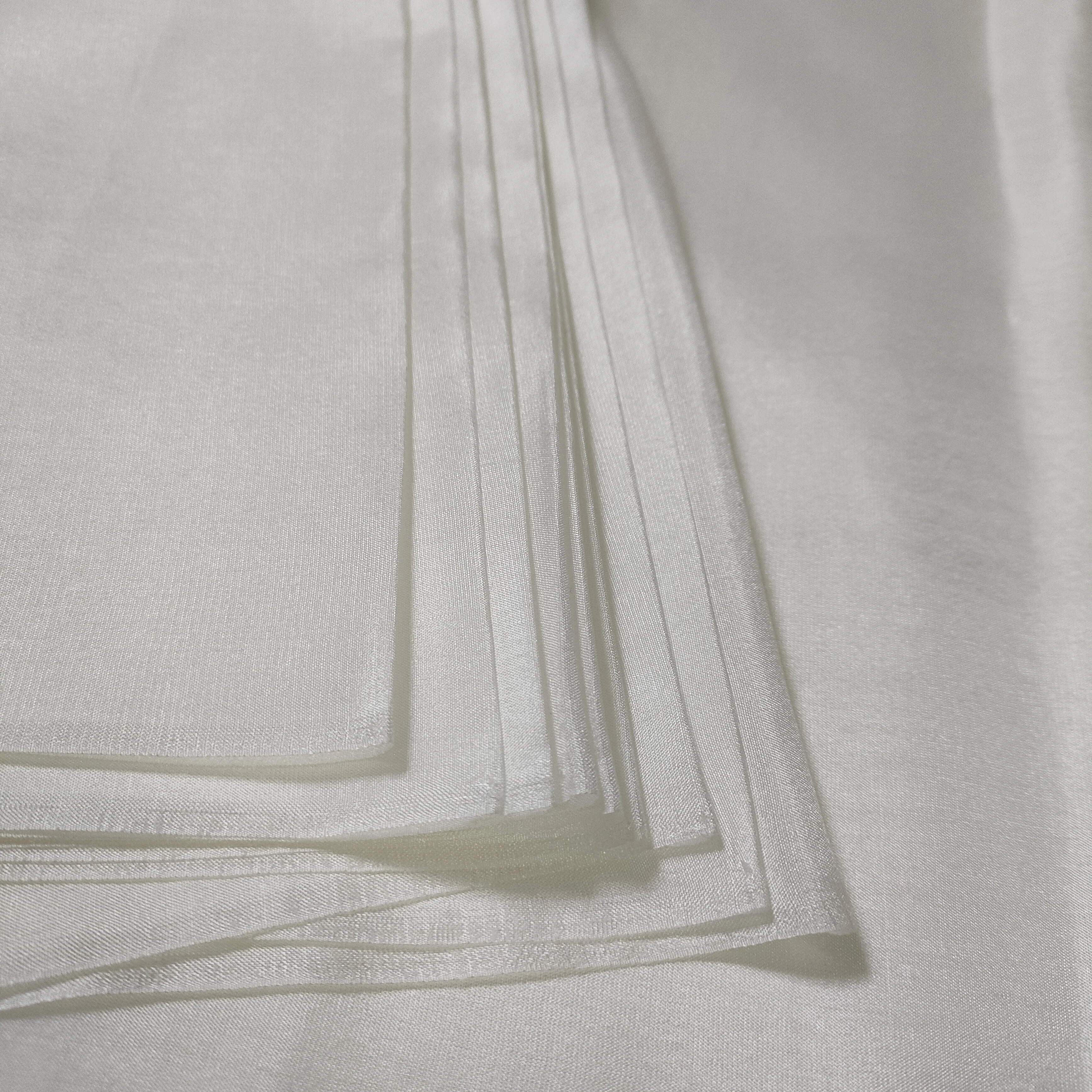 
White Habotai Pure 100% Japanese Silk Ribbon Fabric 5mm Silk Fabric 
