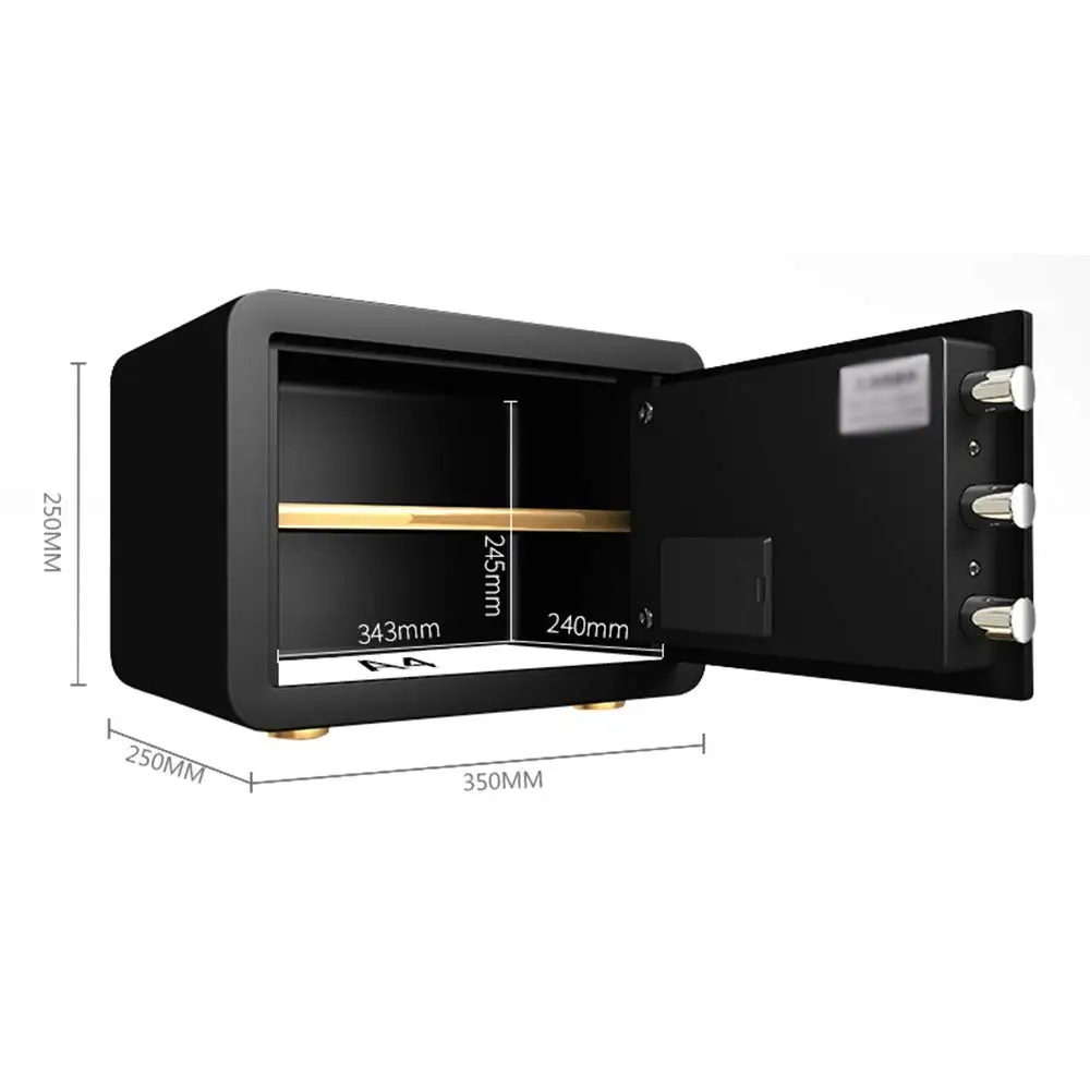 Zhenzhi  Electronic Security Safe Box Fingerprint Biometric Wall Safe Lock Box Cash Strong box