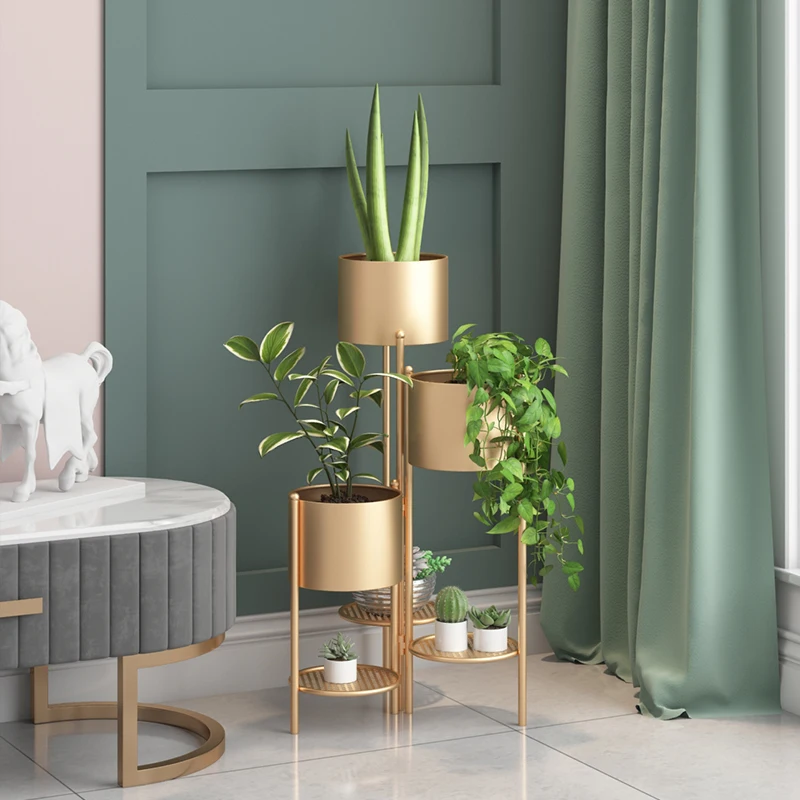 Nordic Creative Network White Shop Flower Stand Decoration Living Room Flower Pots Wall Hanging Planter