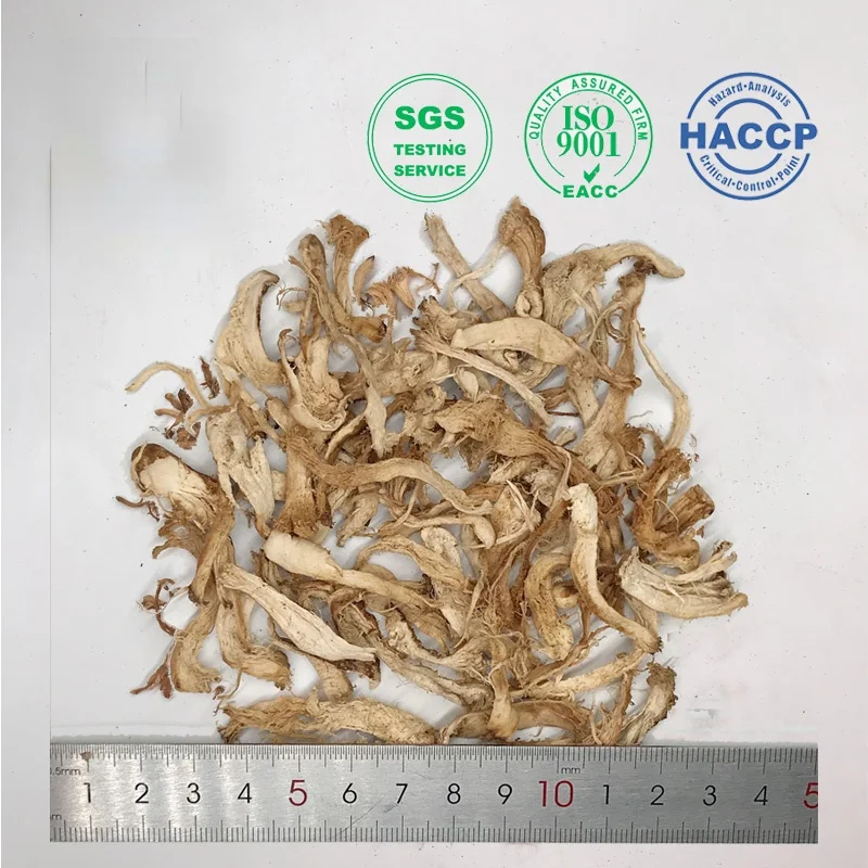 Wholesale Cheap Dried shredded shiitake mushroom stalk  shredded mushroom stem raw materials for plant based meat vegan meat
