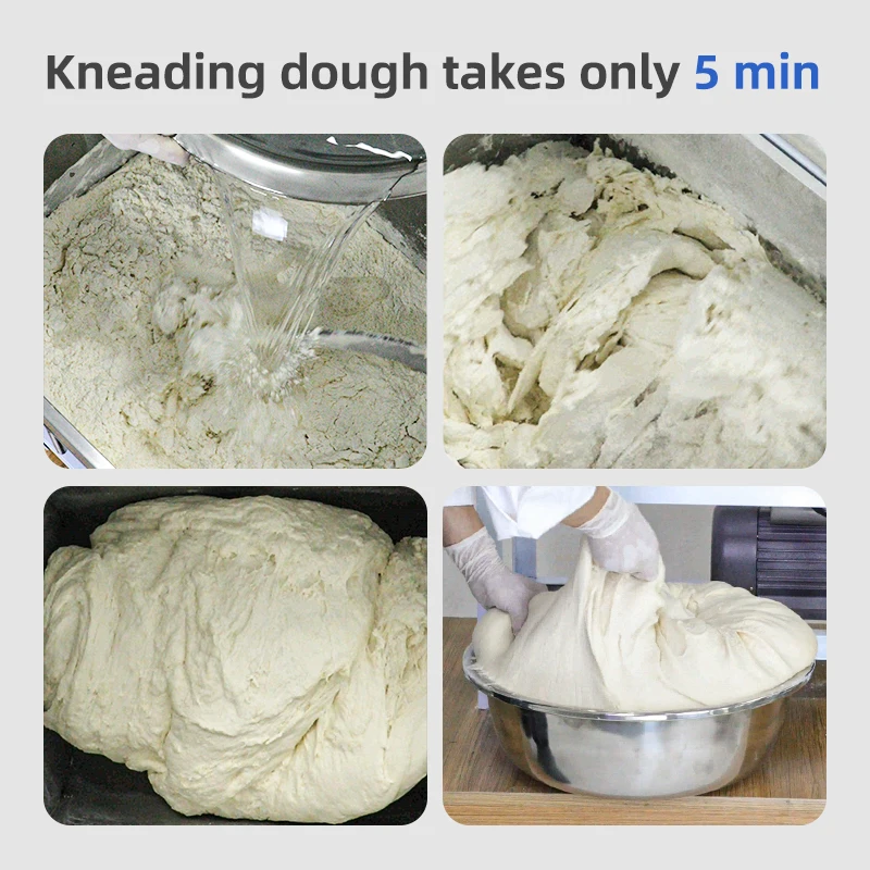 High Quality heavy duty dough flour mixer 50kg 75kg 100kg 120 kg 150 kg 200kg Stainless Steel  Electric  dough mixer machine