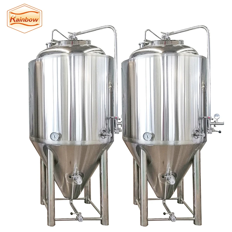 stainless steel sanitary beer beverage equipment 5bbl conical fermentation bucket cooling jacket unitanks