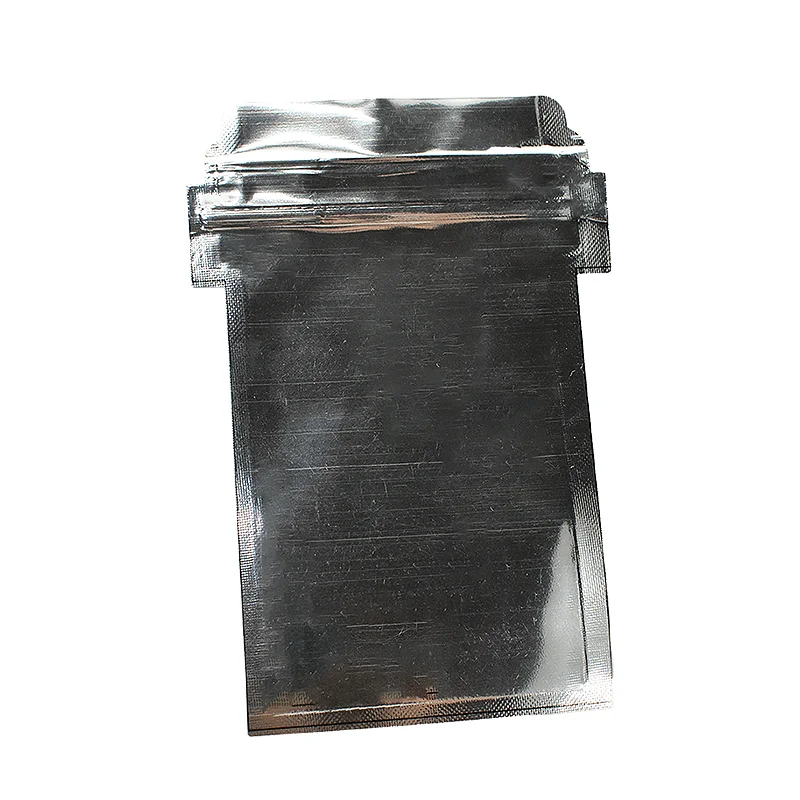 Die Cut Customize Printed Edible Recycled Sachet Polymailer Bag Transparent Small Zipper Blend Silver Plain Food