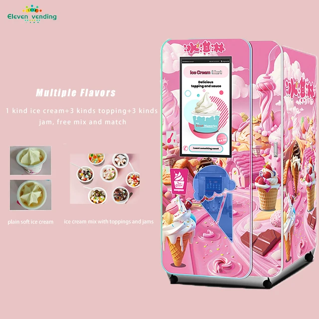 2024 New Trend Low cost  Fully Automatic Ice Cream Vending Machine In New Product Explosion