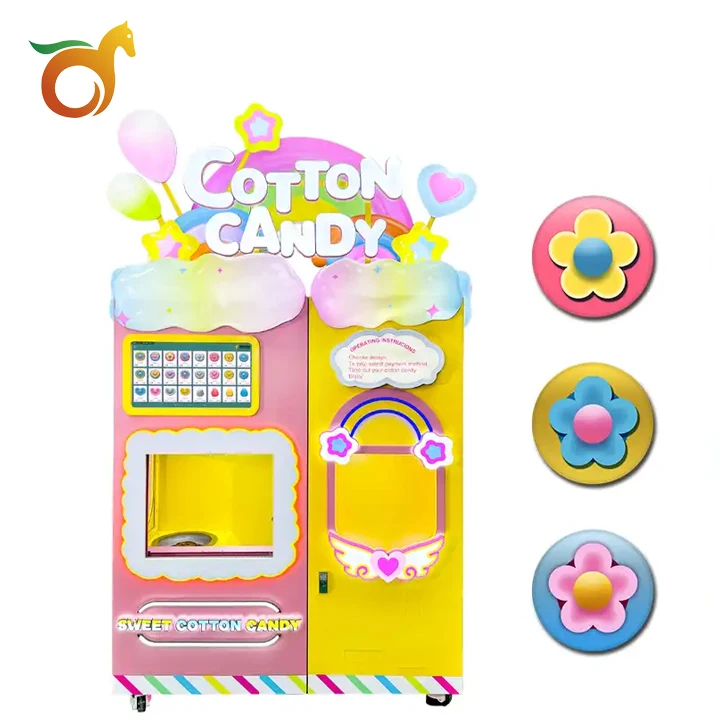 144 Kind Patterns Automatic Windows Cleaning Function Full Automatic Cotton Candy Machine