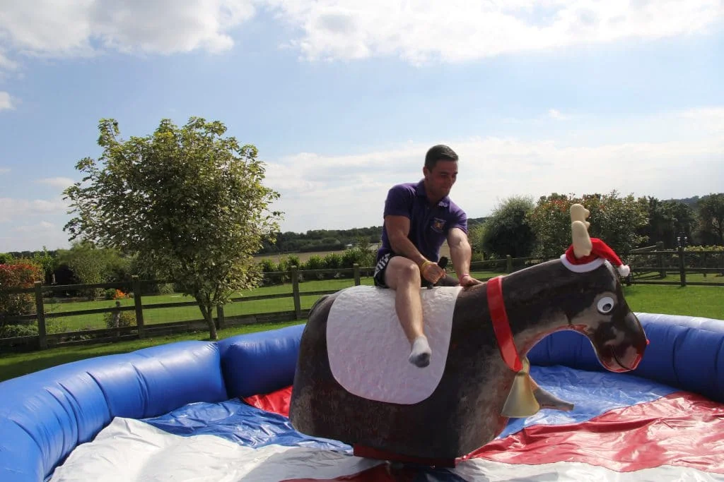 Outdoor PVC Thick Amusement Park Inflatable bullfight game For Adults