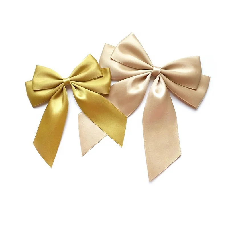 Fancy Decorative Soft Gift Ribbon Christmas Satin Ribbon Bows For Blanket