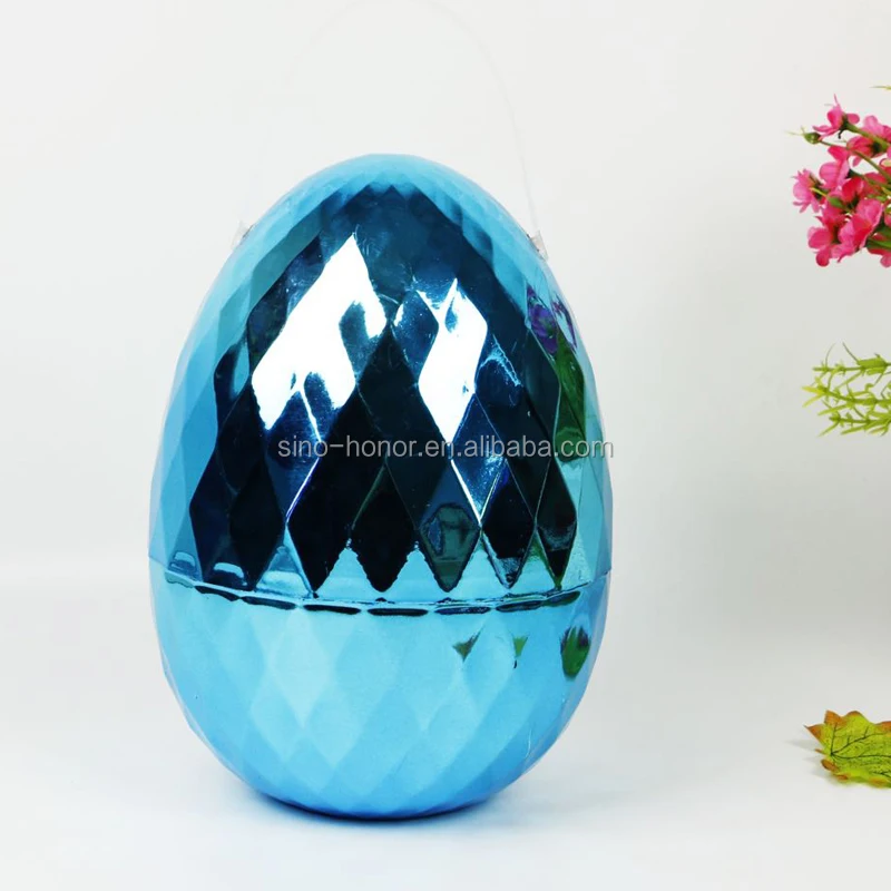 Big Large Plastic Easter Egg  with electroplating