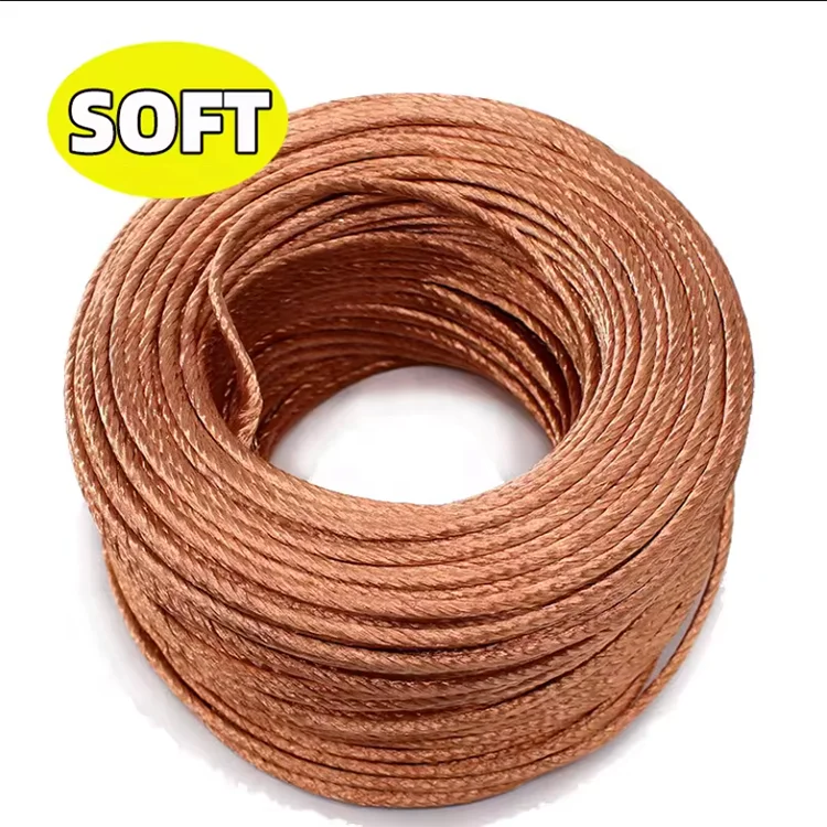 Lightning protection system soft flexible tinned stranded soft copper stranded wire electric factory directly sell