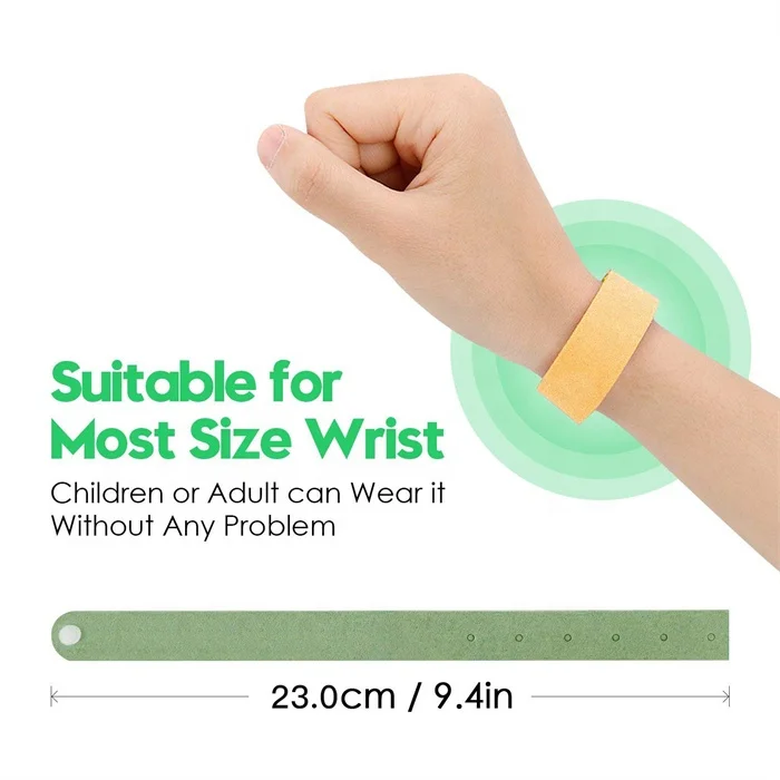 Wholesale manufacture Microfiber material Mosquito and Insect repellent bracelet