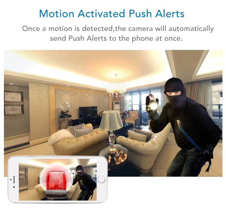 Small Mini Security cameras with Night Vision wireless home Wifi 1080P Network camera