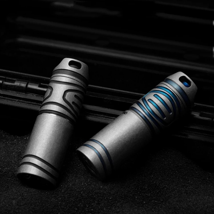 USB rechargeable mini flashlight Titanium LED torch light waterproof LED keychain lights EDC keyring torch titanium gadgets lamp
