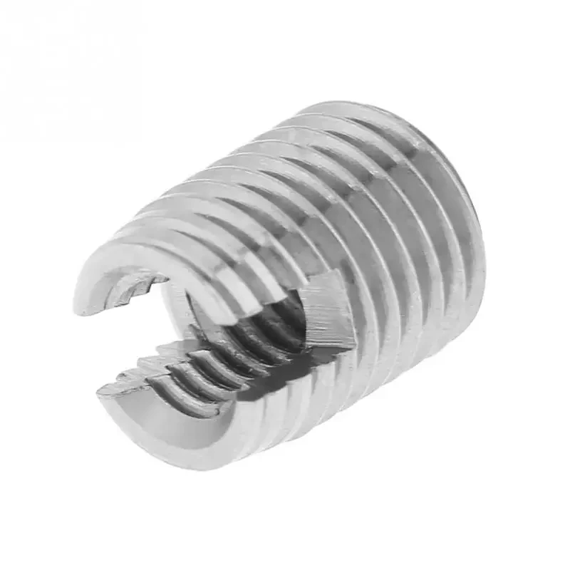 Nimonic 90  self-tapping bushing M4 Thread Insert self-tapping screw sleeve, M4 inner and outer teeth slotted nut