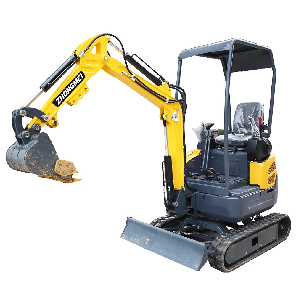 Clamshell Shovel Digger Mini Hook Road Crushing Micro Gasoline 1.5 Ton Road Crushing Excavator For Sale