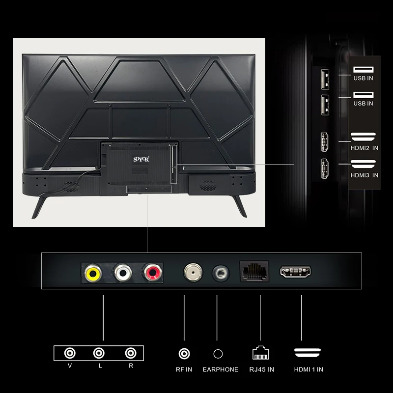 Guangzhou Verified Suppliers 4K UHD Flat Screen TV OEM 32 43 50 55 65 75 85 inch 4K LED TV Smart Television