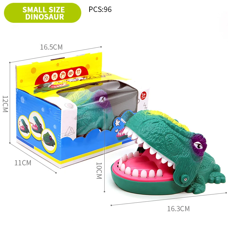 Dinosaur mouth dentist teeth bites hand toy funny tricky tabletop game animal biting finger electric toys