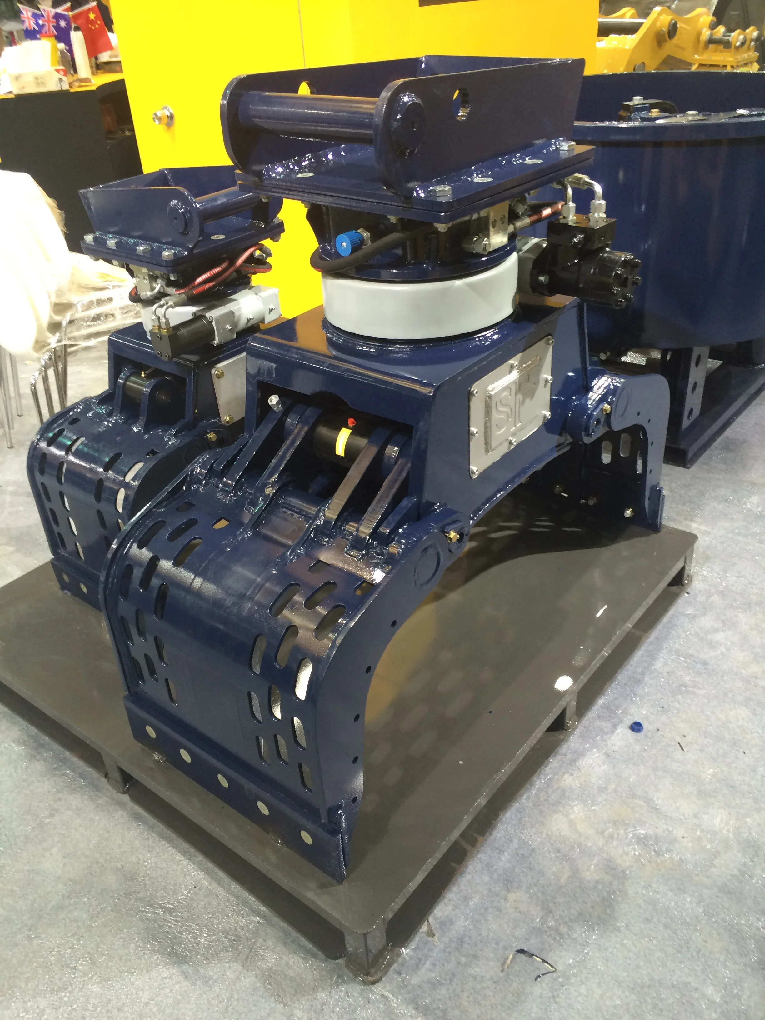 mini rotating demolition grapples for 1-3t excavator with MS01 mounting plate