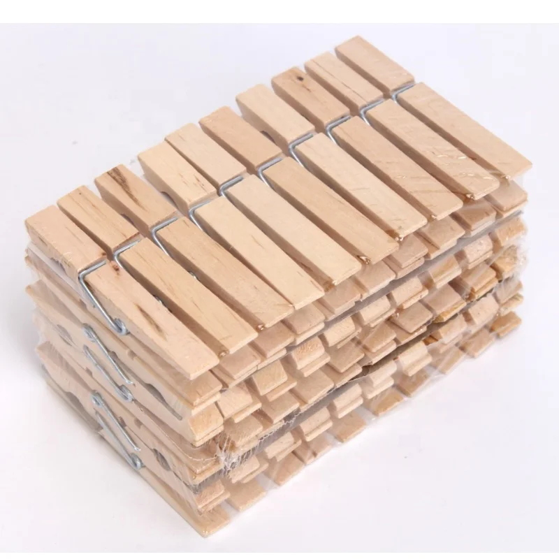 Customized Natural Bamboo Cloth Peg Wodden Clothespin Wooden Clothespins