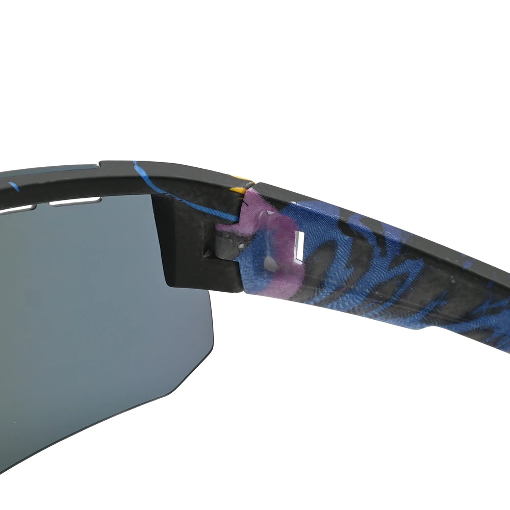 Wholesale outdoor sports cycling glasses PC half frame logo custom mountain bike sunglasses
