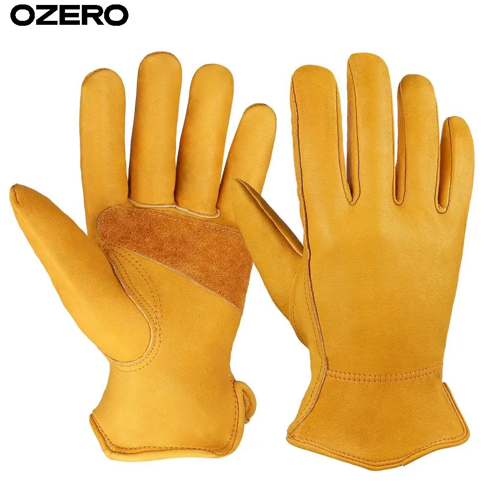 Personalized Glove Branding OZERO Working Multi-layered Assembly lines Microfiber Guangzhou Safety Leather Gloves