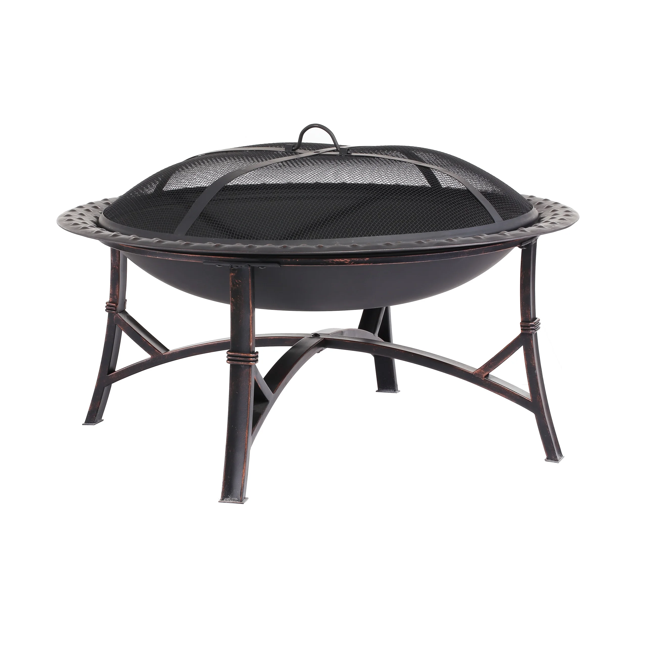 Black Steel Outdoor Cool Design Contemporary Above Ground Bbq FIre Bowl Pit