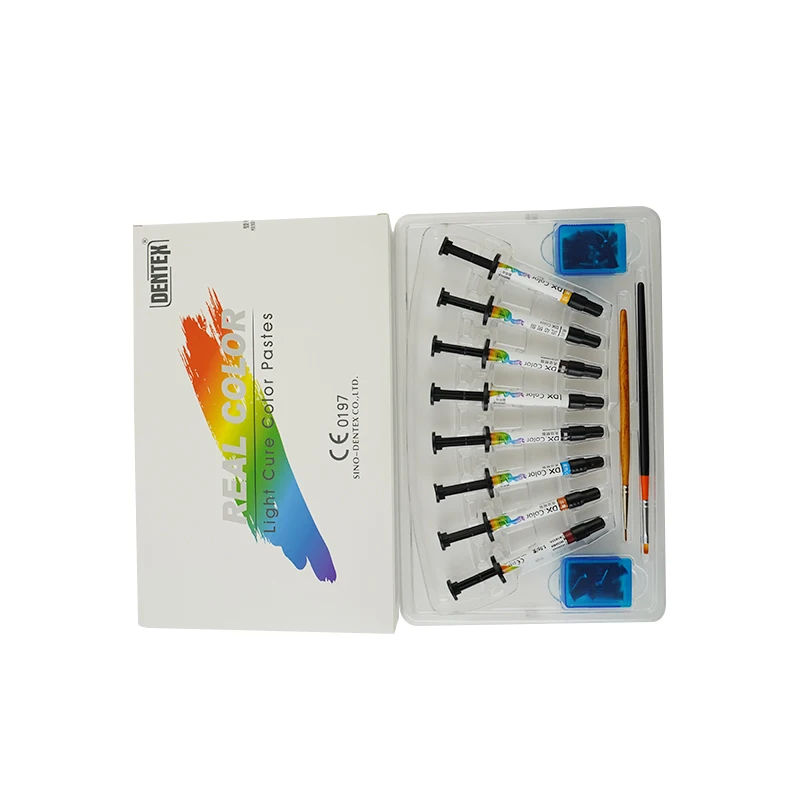 Wholesale Discount Low Price Dental Light Cure Color Composite Dyeing Material Kit