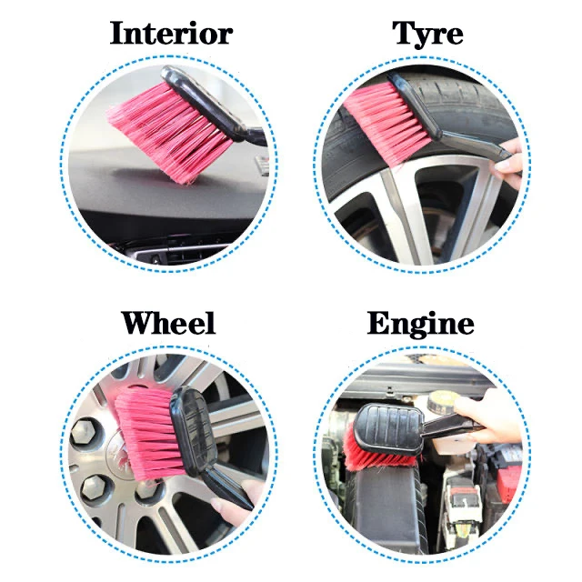 Top Ranking Auto Wheel Clean Brush Soft Bristle Car Wash Brush with Long Handle