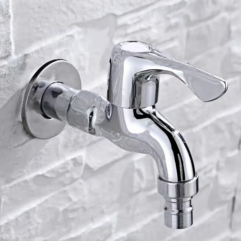 Factory Direct Brass Car Wash Courtyard Mop pool Washing Machine Water Stop Nozzle Tap Long Neck Cold Water Quick Open Faucet