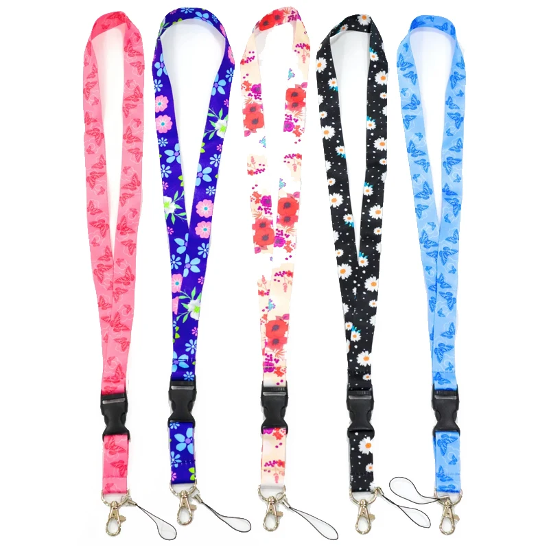Manufacturer Personalized Neck Jacquard Plain Blank Nylon Sublimation Printed Custom Logo Polyester Lanyards Card ID Holder