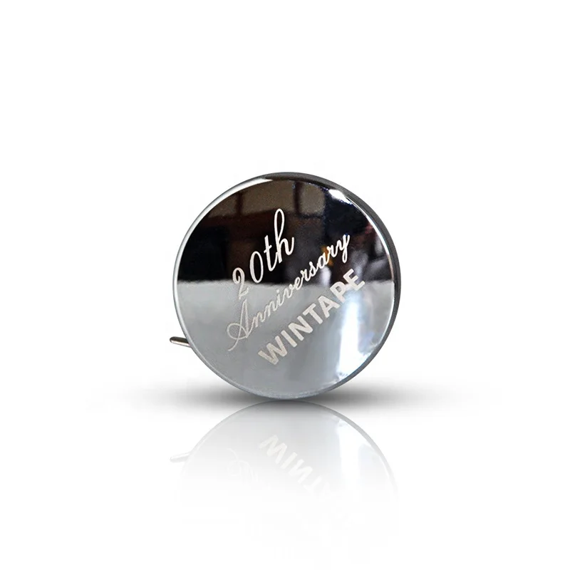 Wintape Custom Retractable Metal Round Cased Tape Measure 2m Alloy Round Steel Blade Measurement Ruler Small Tape Measure Metal