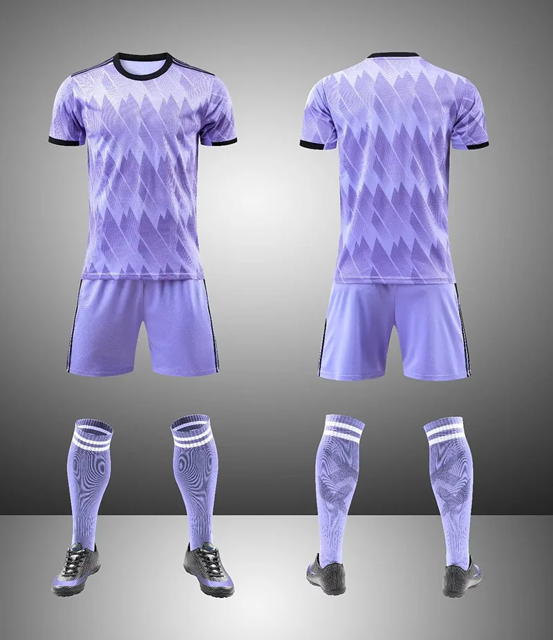 23 24 Half Zip Winter Long Sleeve Tops and Pants Football Training Jersey Club Football Uniform JS-2223