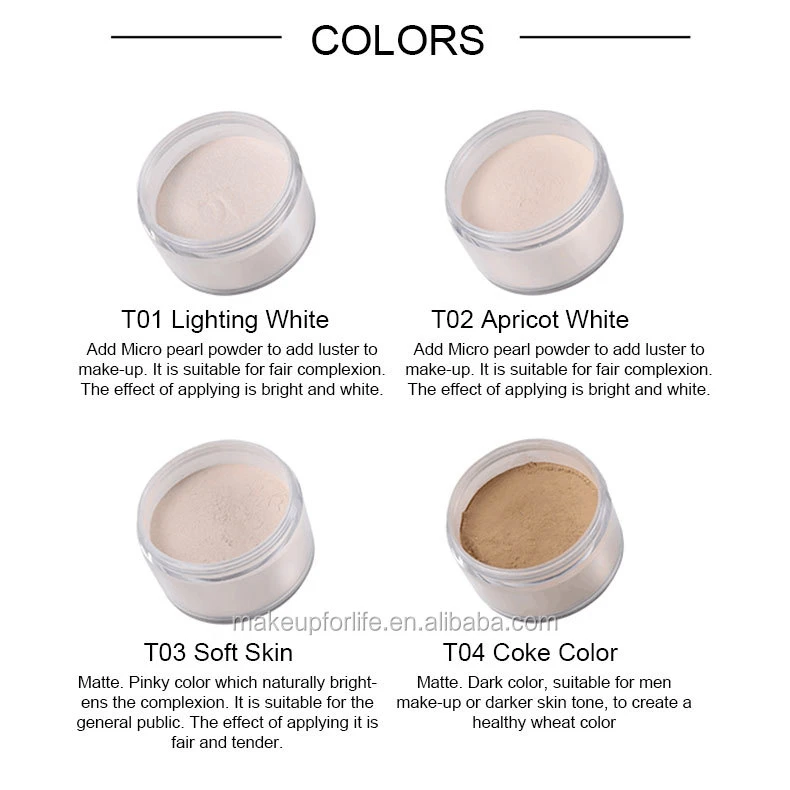 Wholesale Makeup Supplies High Selling Finishing Oil-control Makeup Loose Powder setting powder For face make up