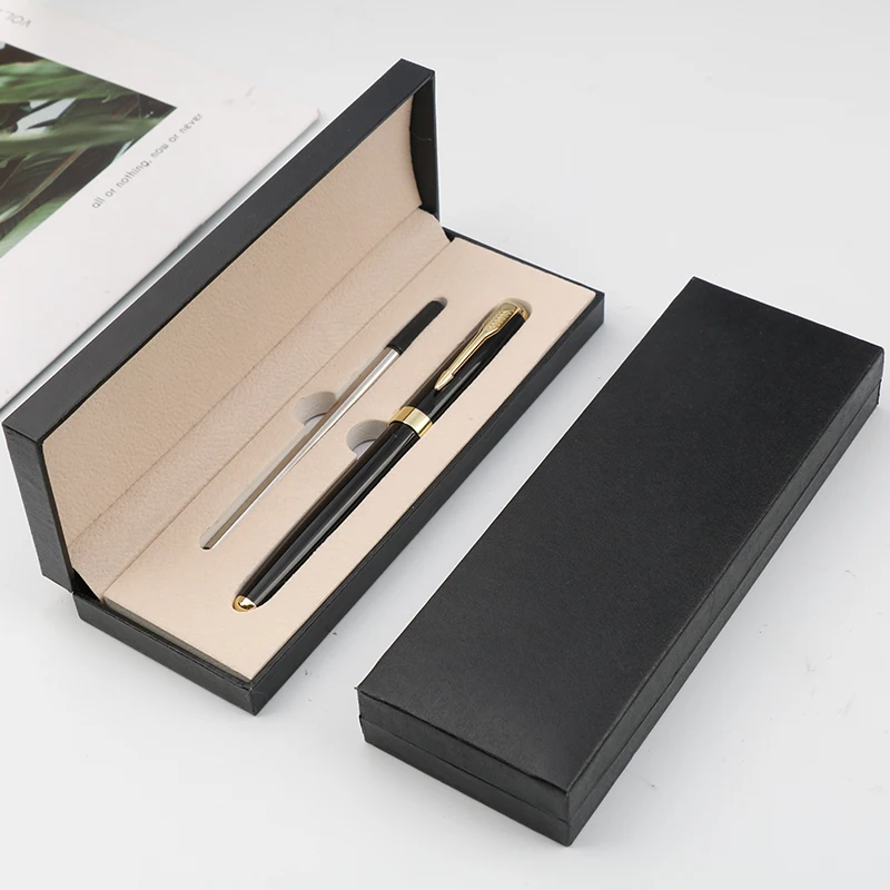 Latest Luxury Business Gift  Metal Pen Set Hot Selling High Quality With Custom Logo Black roller Pens Gel Pen Set For Gift
