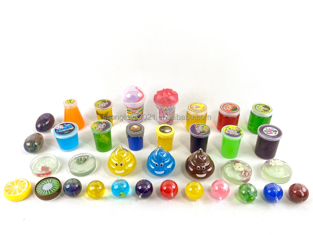 Crystal Mud Slime Simulated Egg Colorful Mud Relief Toys for Kids Slime Party Favors Gift