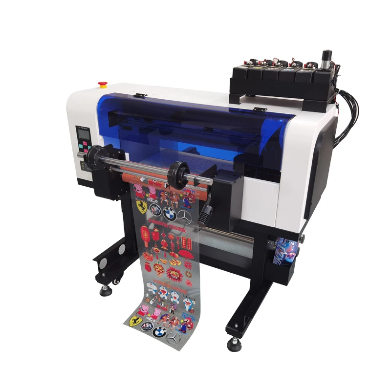Uv dtf Film Stickers Printer with Varnish for Christmas Decor DIY Gifts Box Bags Card Printing on Demand UV Printing