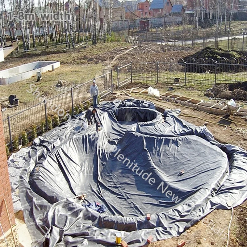 45mil 60mil 80mil 1 2 мм EPDM геомембранная резиновая мембрана с ожидаемой продолжительностью жизни 30